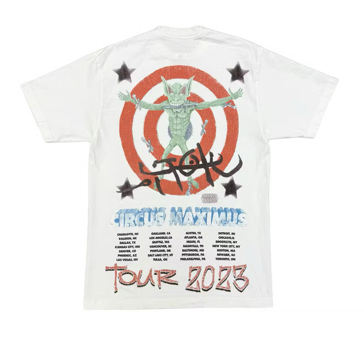 Travis Scott Utopia Circus Maximus Tee ‘White’