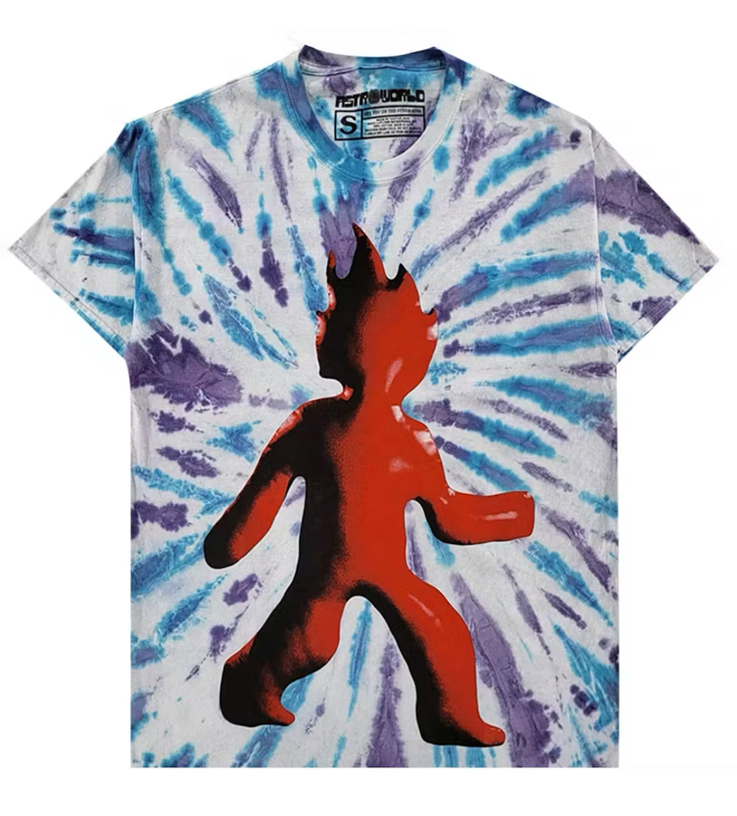 Travis Scott Flame Tee ‘Tie Dye’