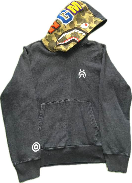 BAPE Shark Face Emblem Half Camo Hood Hoodie/Pullover