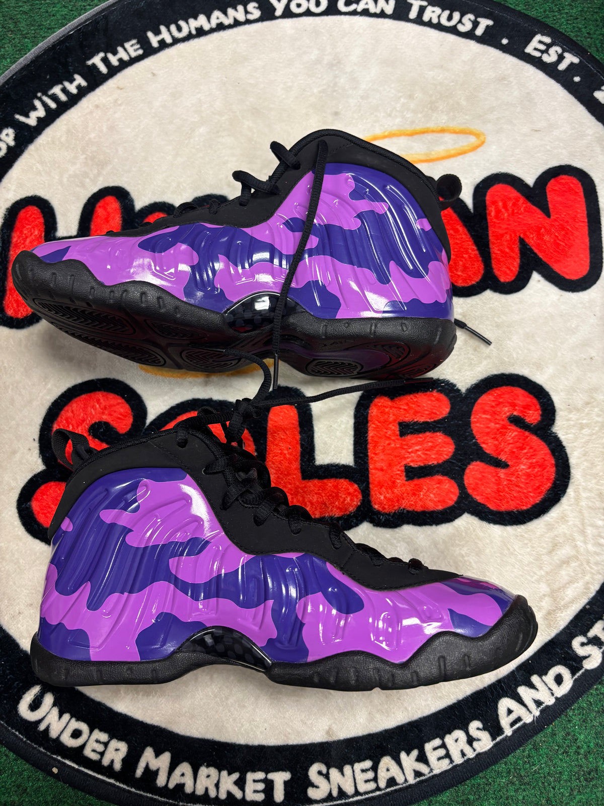 Nike Foamposite ‘Purple Camo’|Size 5.5M/7S