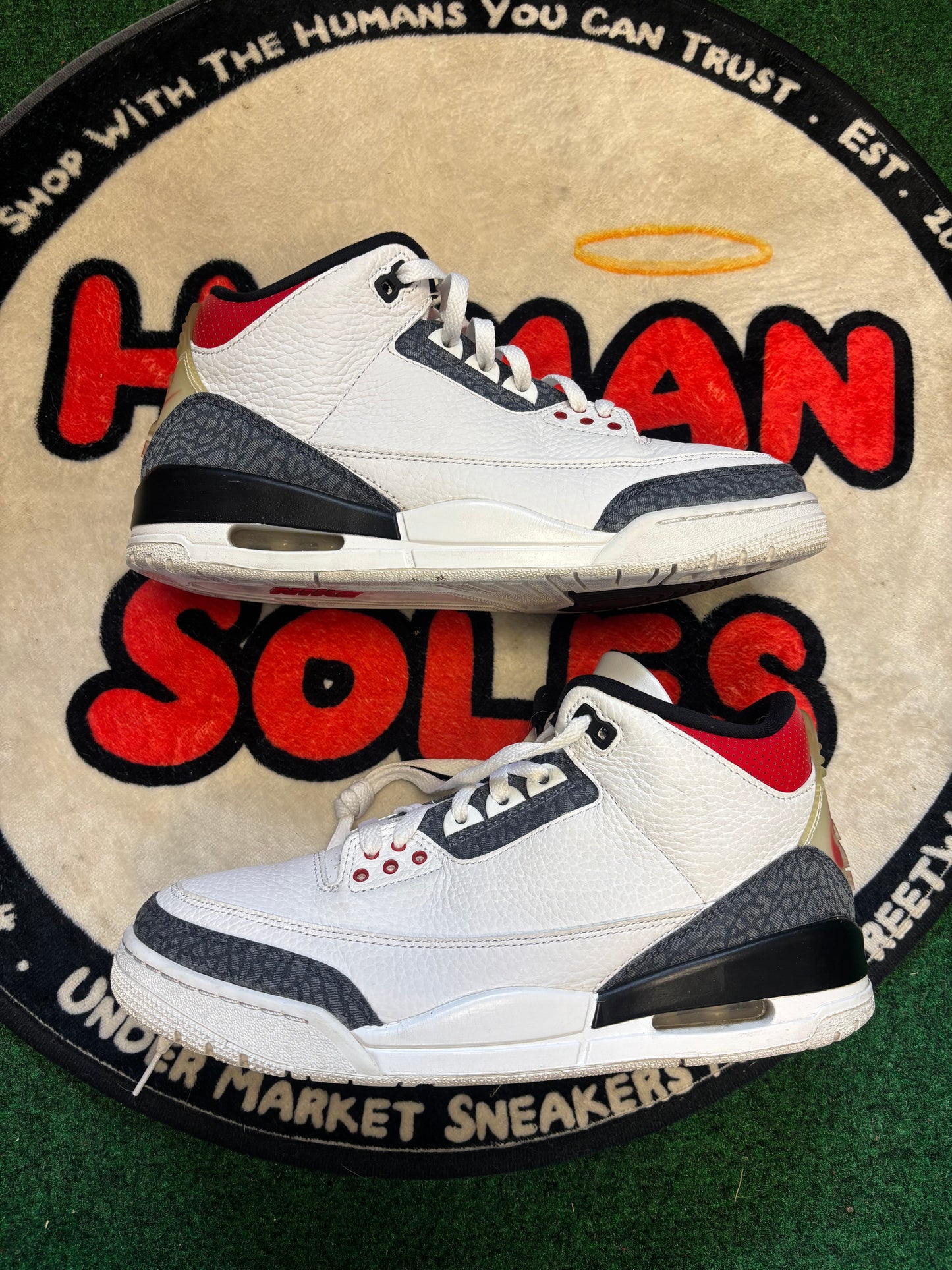 Jordan 3 ‘Denim Fire Red’|Size 10M