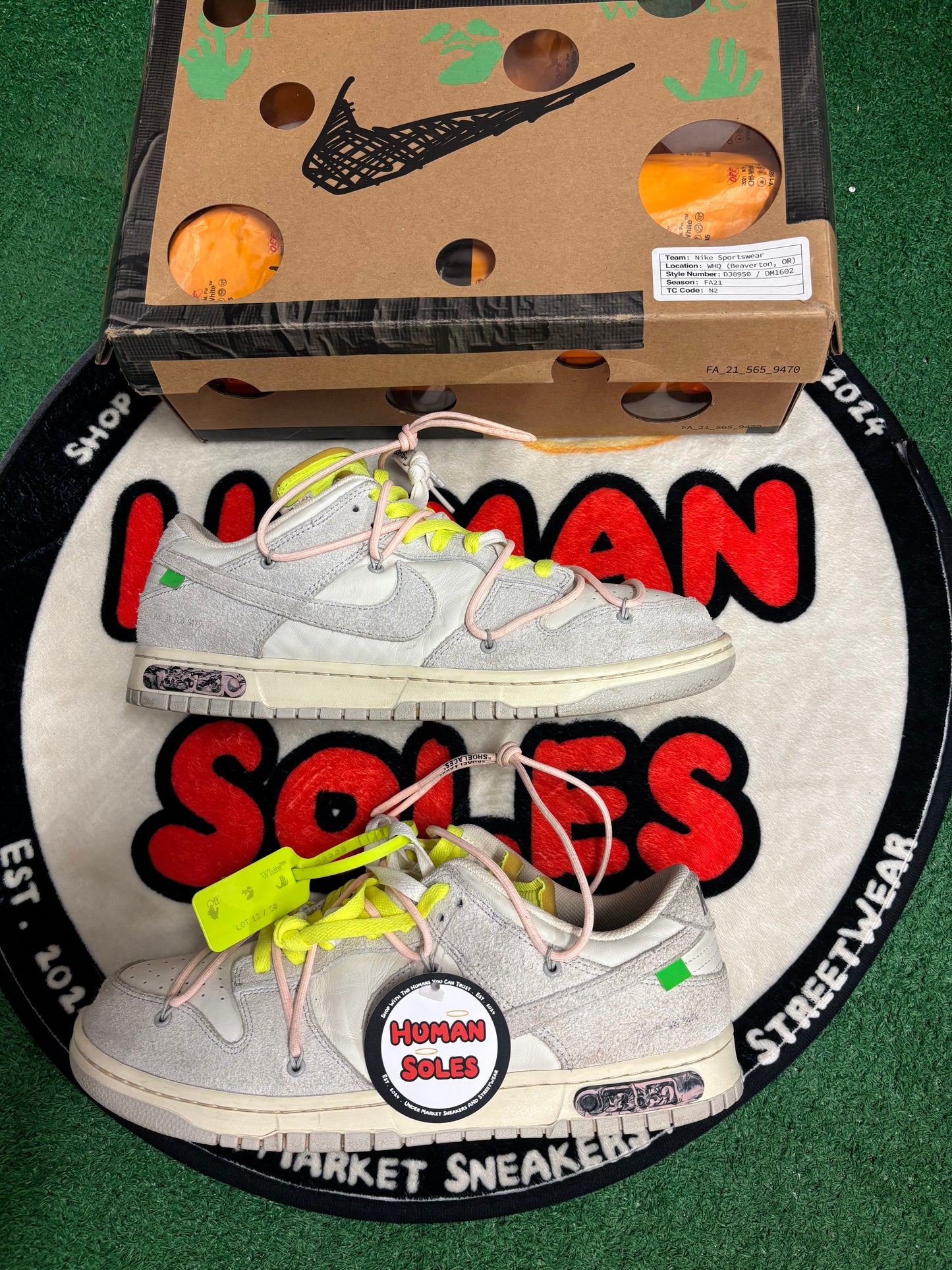 Nike Dunk Low X Off-White ‘Lot 12 Of 50’|Size 13M