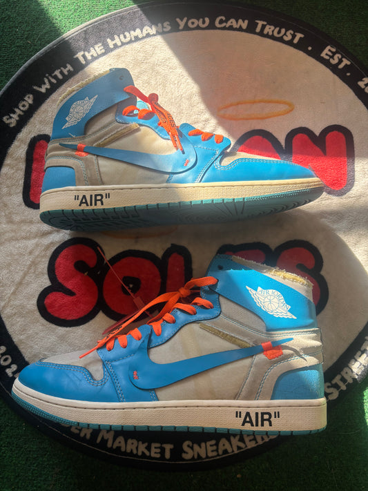 Jordan 1 High X Off White ‘University Blue’|Size 13M