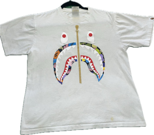 BAPE ‘MultiColor Shark Face’ White