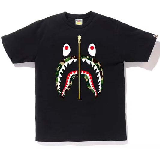Bape Shark Tee ‘Black/Yellow’