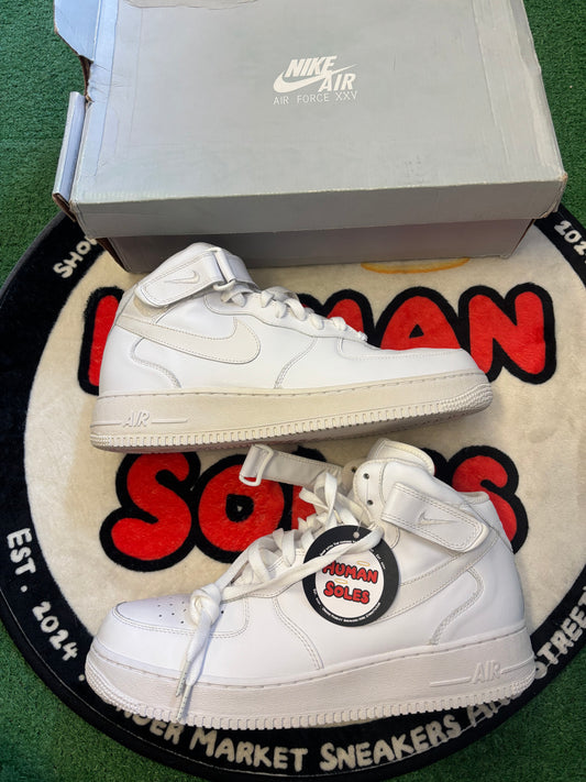 Nike Air Force One Mid ‘Triple White’|Size 12M