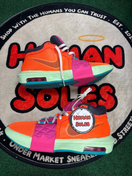 Nike LeBron Witness 8 ‘Orange Laser Fuchsia’|Size 8.5M/10W