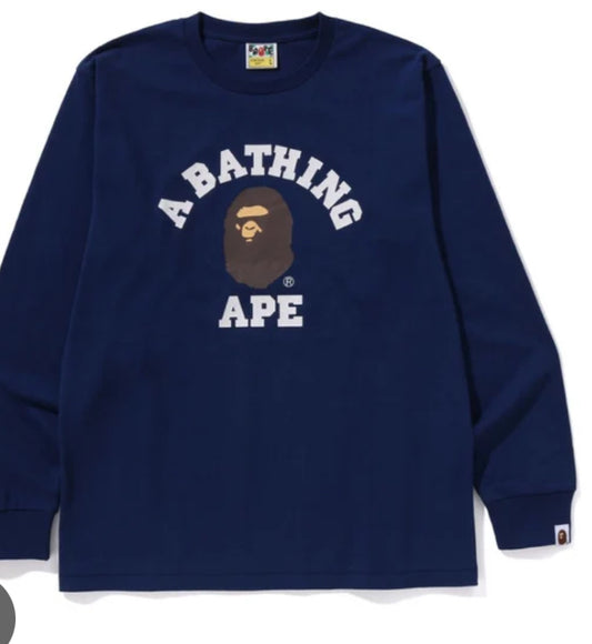 Bape Long Sleeve ‘Navy Blue’
