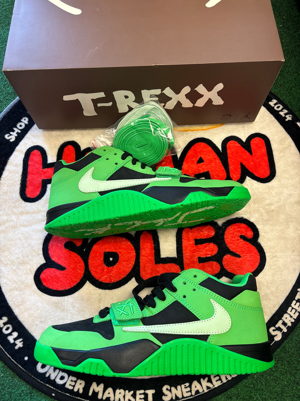 Travis Scott Jordan T-Rexx ‘Green Spark’|Size 9.5M/11W