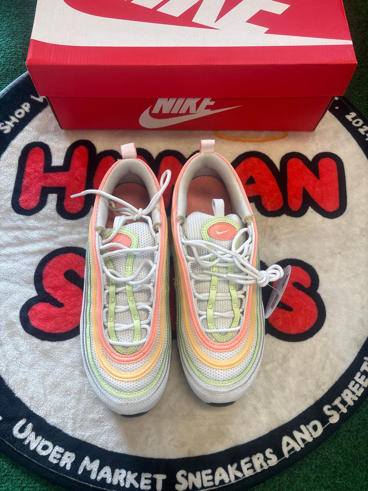 Nike Air Max 97 ‘White/Pink’|Size 6M/7.5W