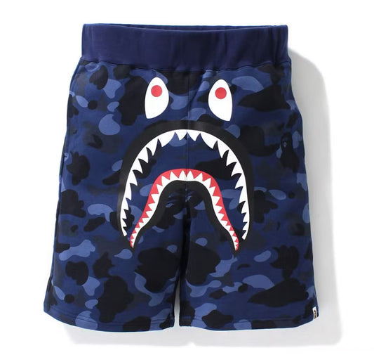 Bape Camo Shark Sweat Shorts ‘Navy’|Size Large