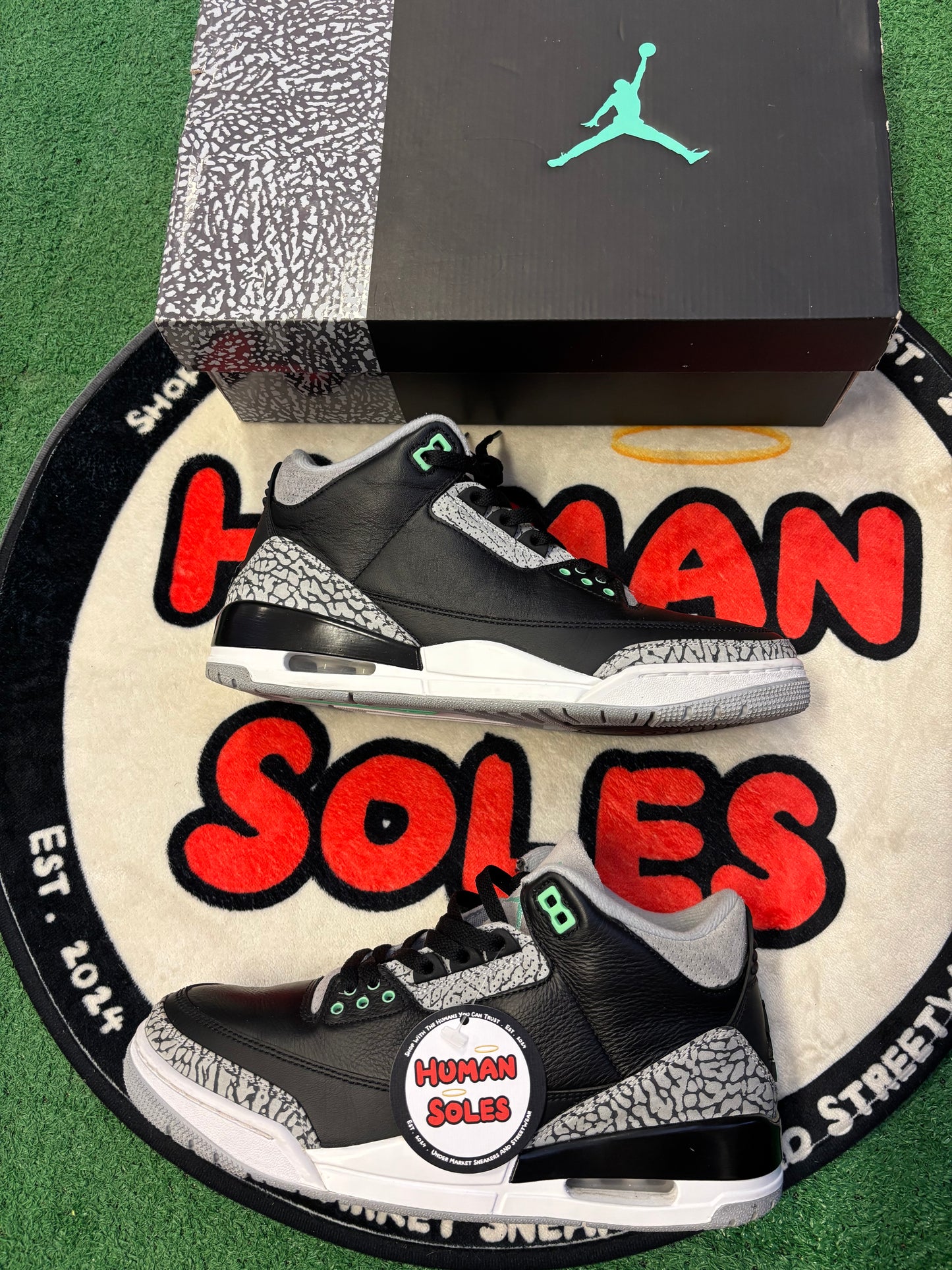 Jordan 3 ‘Green Glow’|Size 10M
