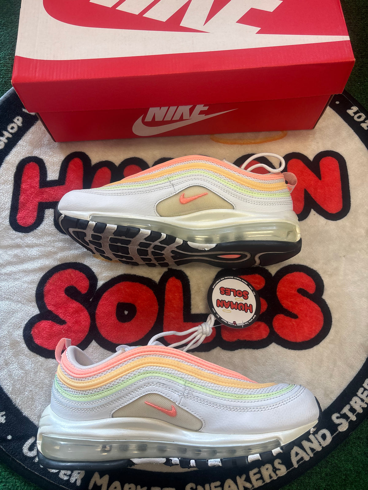 Nike Air Max 97 ‘White/Pink’|Size 6M/7.5W
