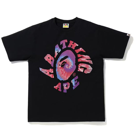 Bape Tie Dye Twist College Tee ‘Black’