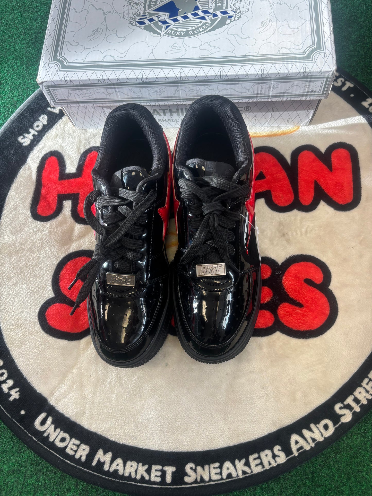 Bapesta Low ‘Shark Black’|Size 8M/9.5W