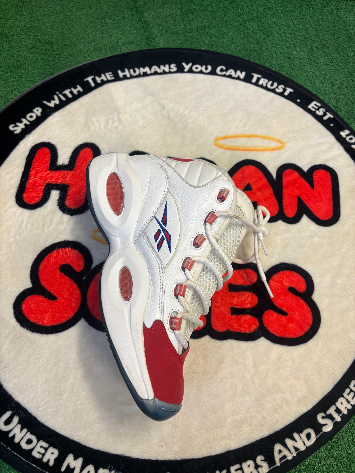 Reebok Question Mid ‘Red Toe 25th Anniversary’|Size 8.5/10W