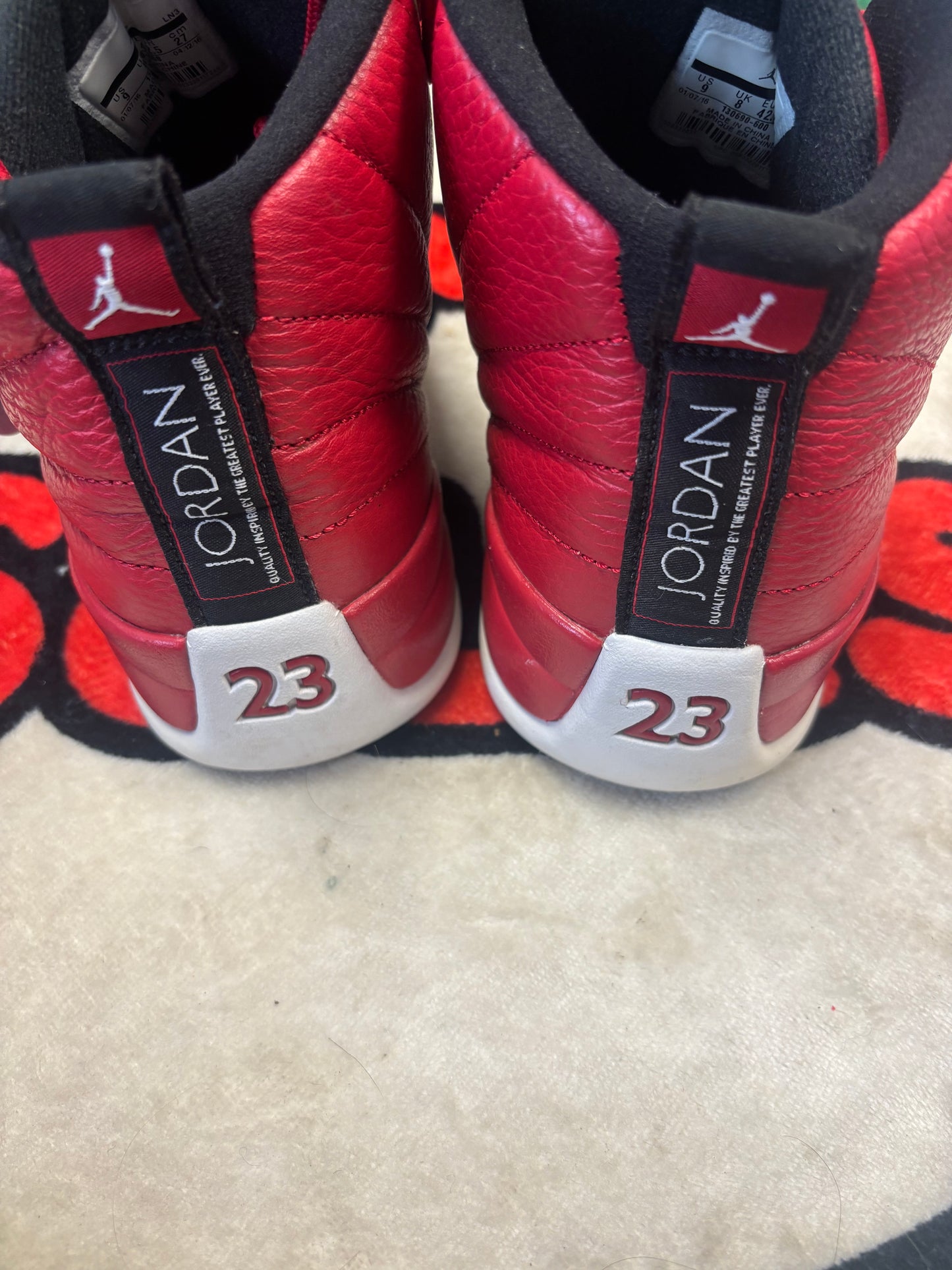 Jordan 12 ‘Gym Red’ Size 9M/10.5W