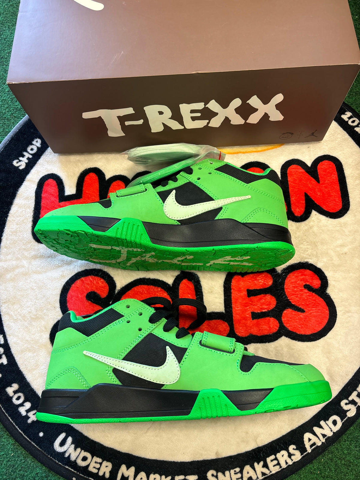 Travis Scott Jordan T-Rexx ‘Green Spark’|Size 9.5M/11W