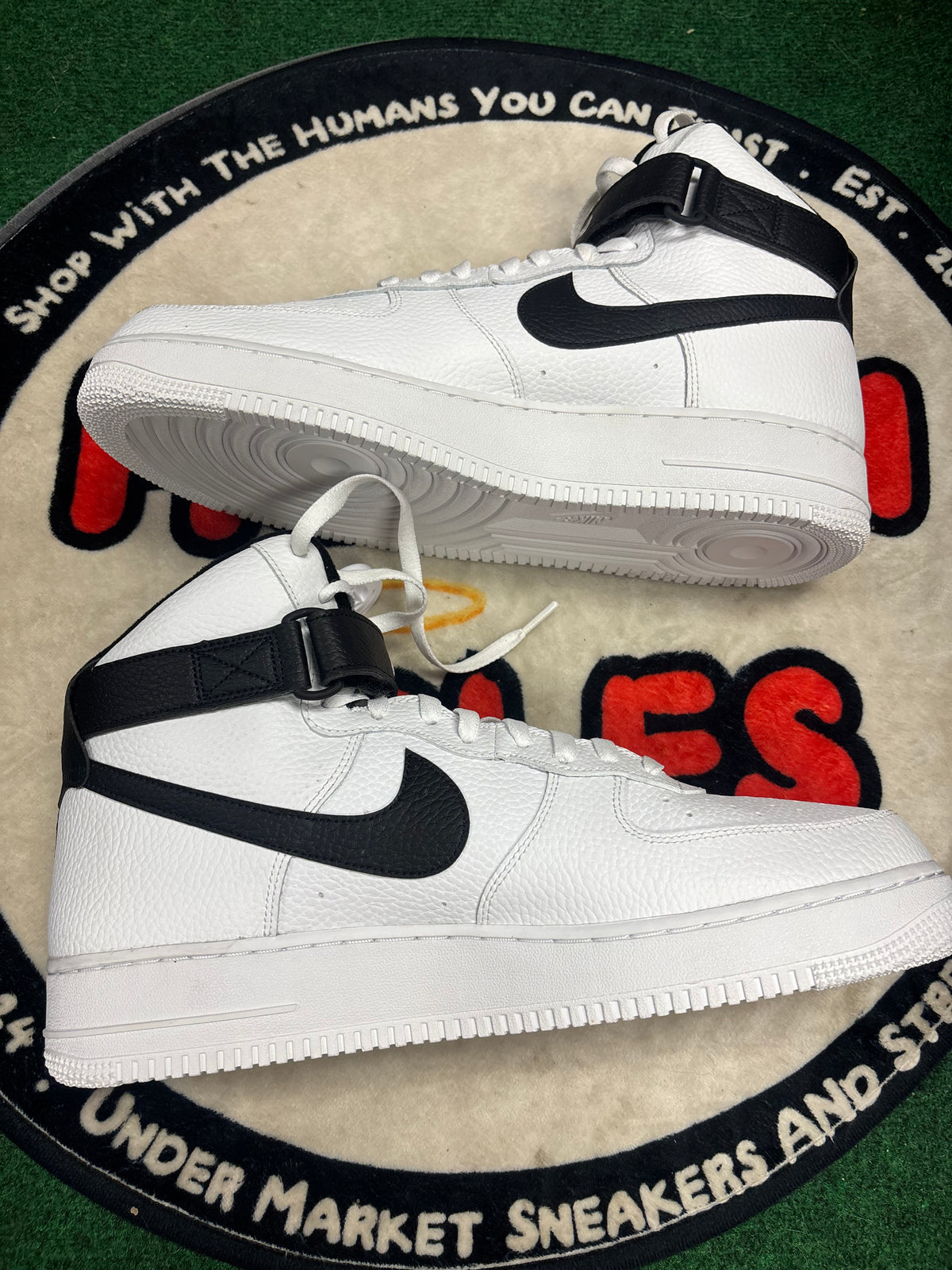 Nike Air Force 1 High ‘White/Black’|Size 14