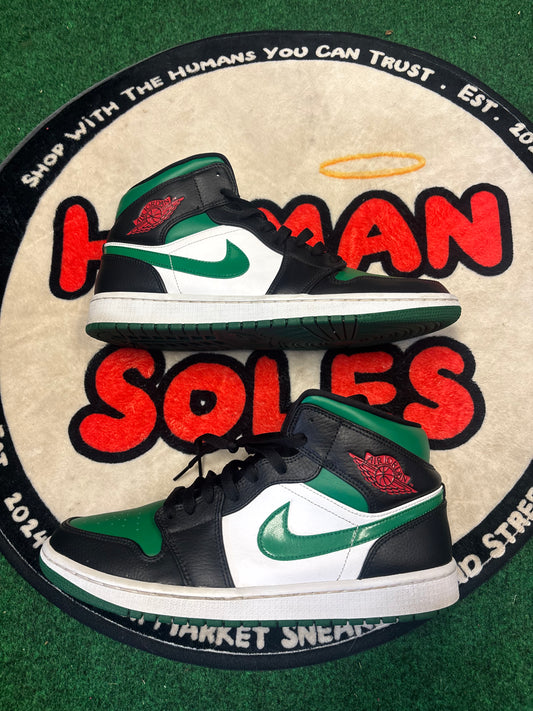 Jordan 1 Mid ‘Pine Green’|Size 10.5M