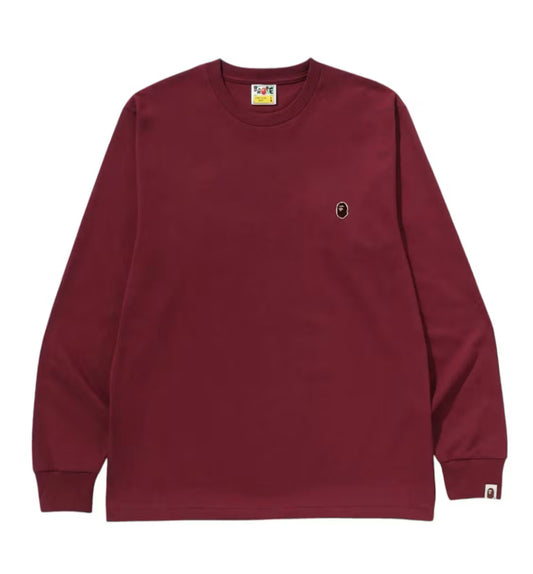 Bape One Point Long Sleeve ‘Burgundy’