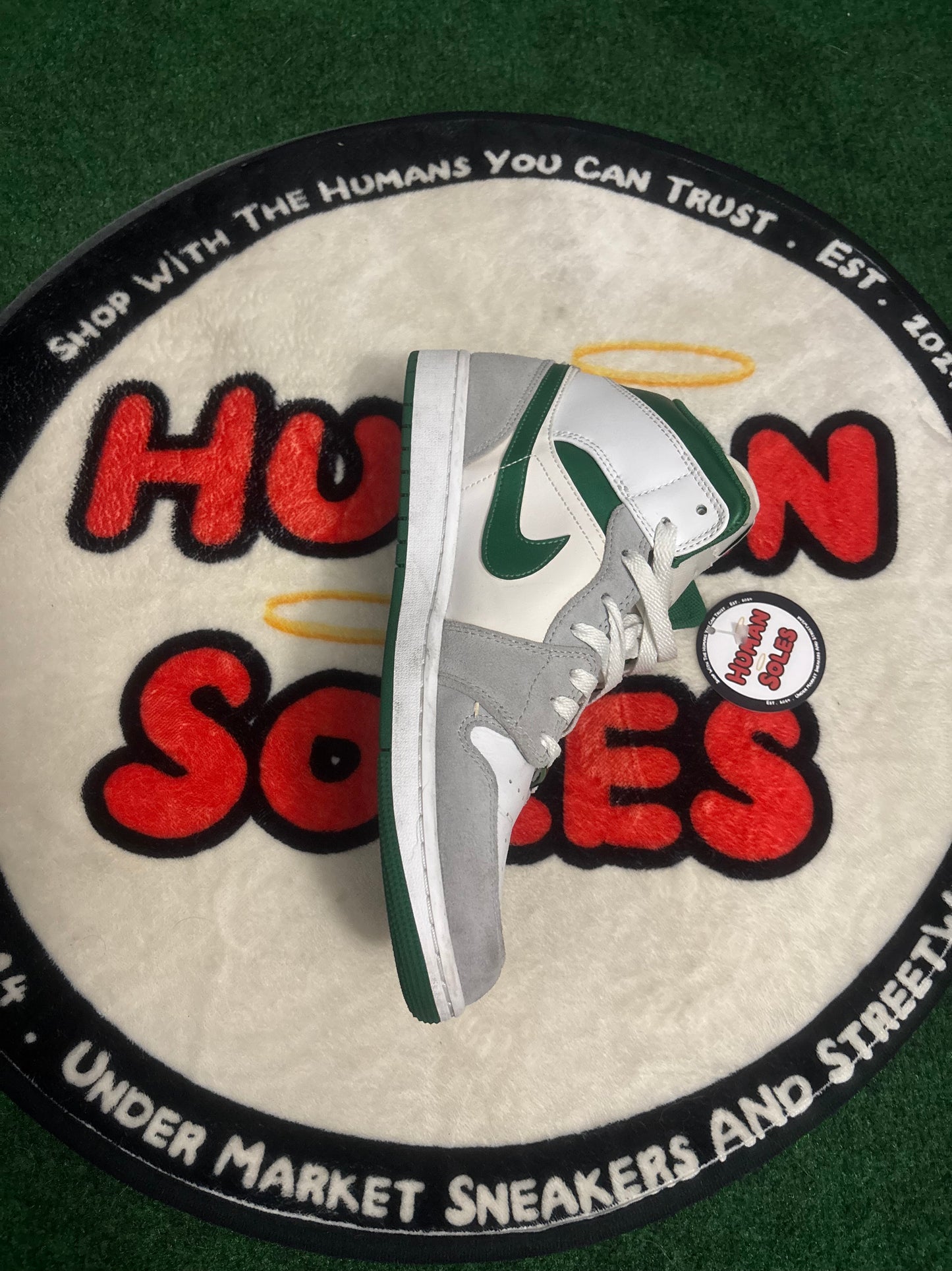 Jordan 1 Mid ‘Grey Green’|Size 11.5M