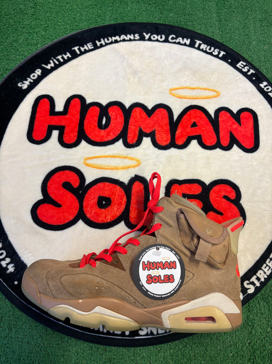 Jordan 6 Travis Scott ‘Khaki’|Size 9.5M/11W