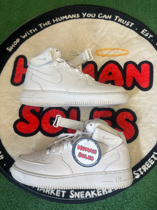 Nike Air Force One Mid ‘Triple White’|Size 8.5M/10W