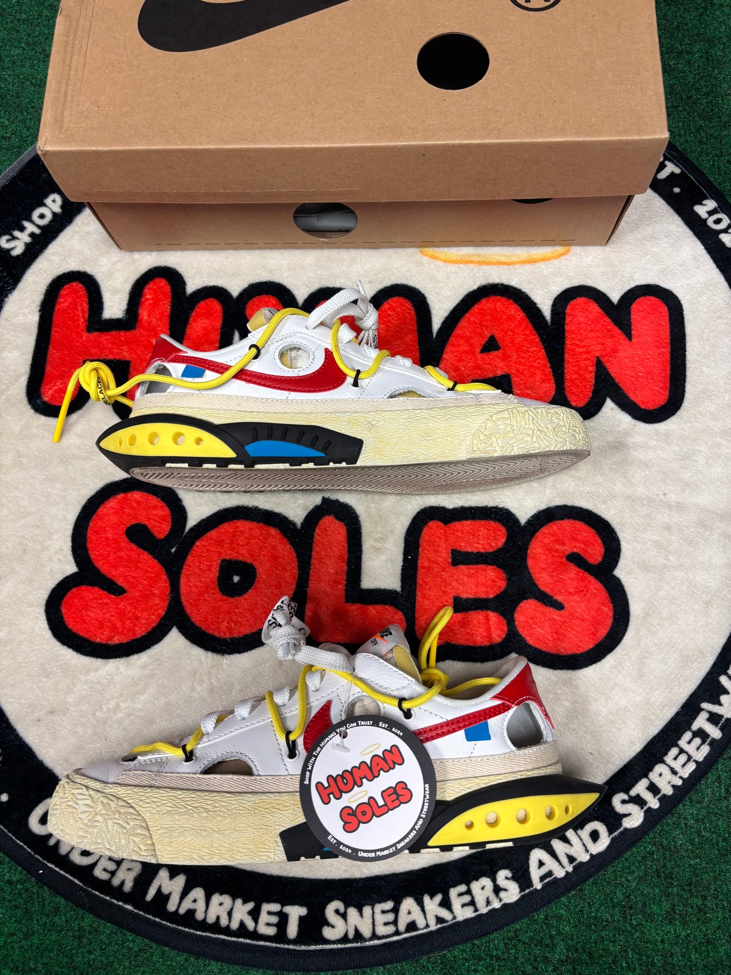 Nike Blazer Low X Off White ‘University Red’|Size 6M/7.5W