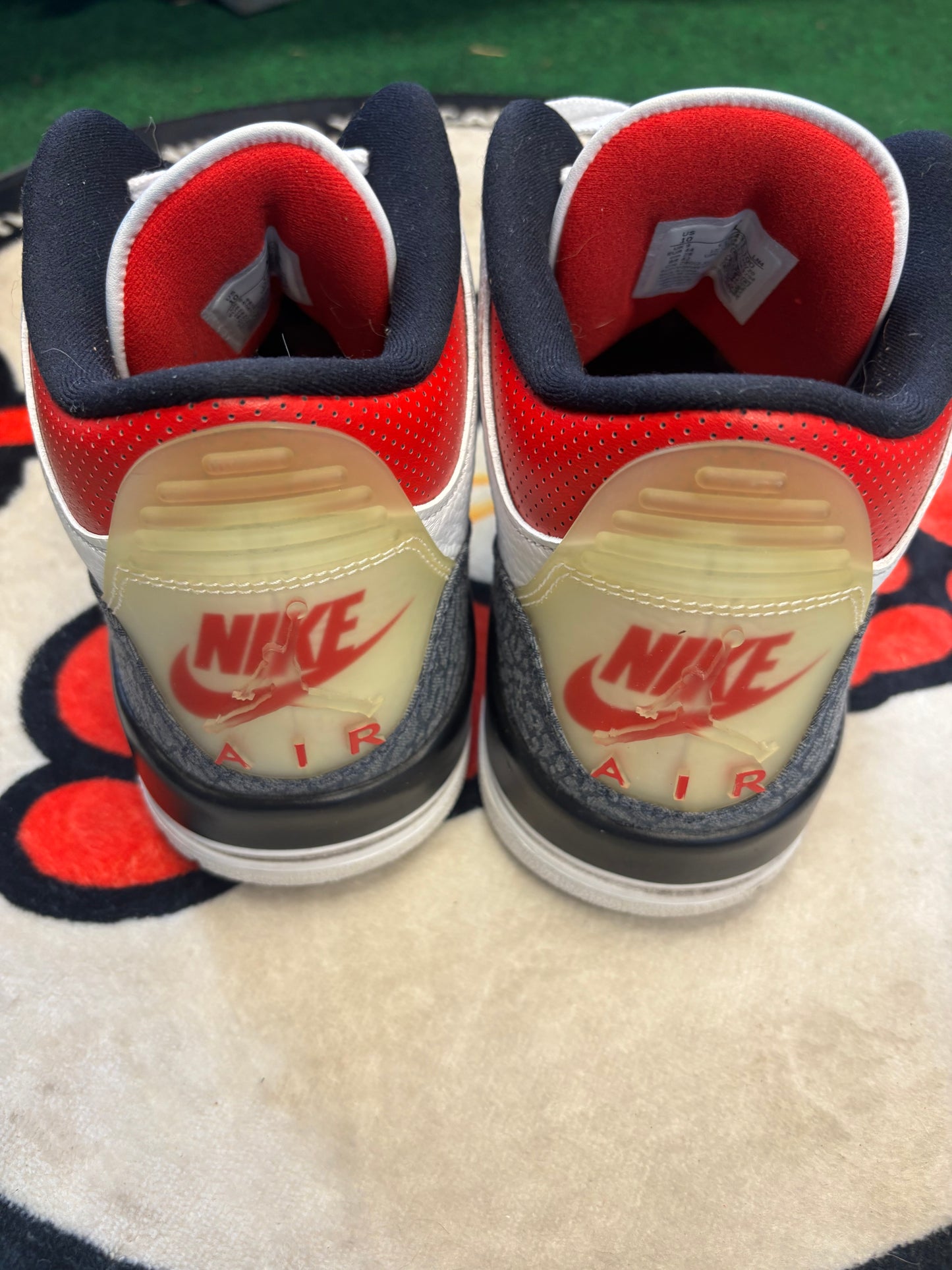 Jordan 3 ‘Denim Fire Red’|Size 10M