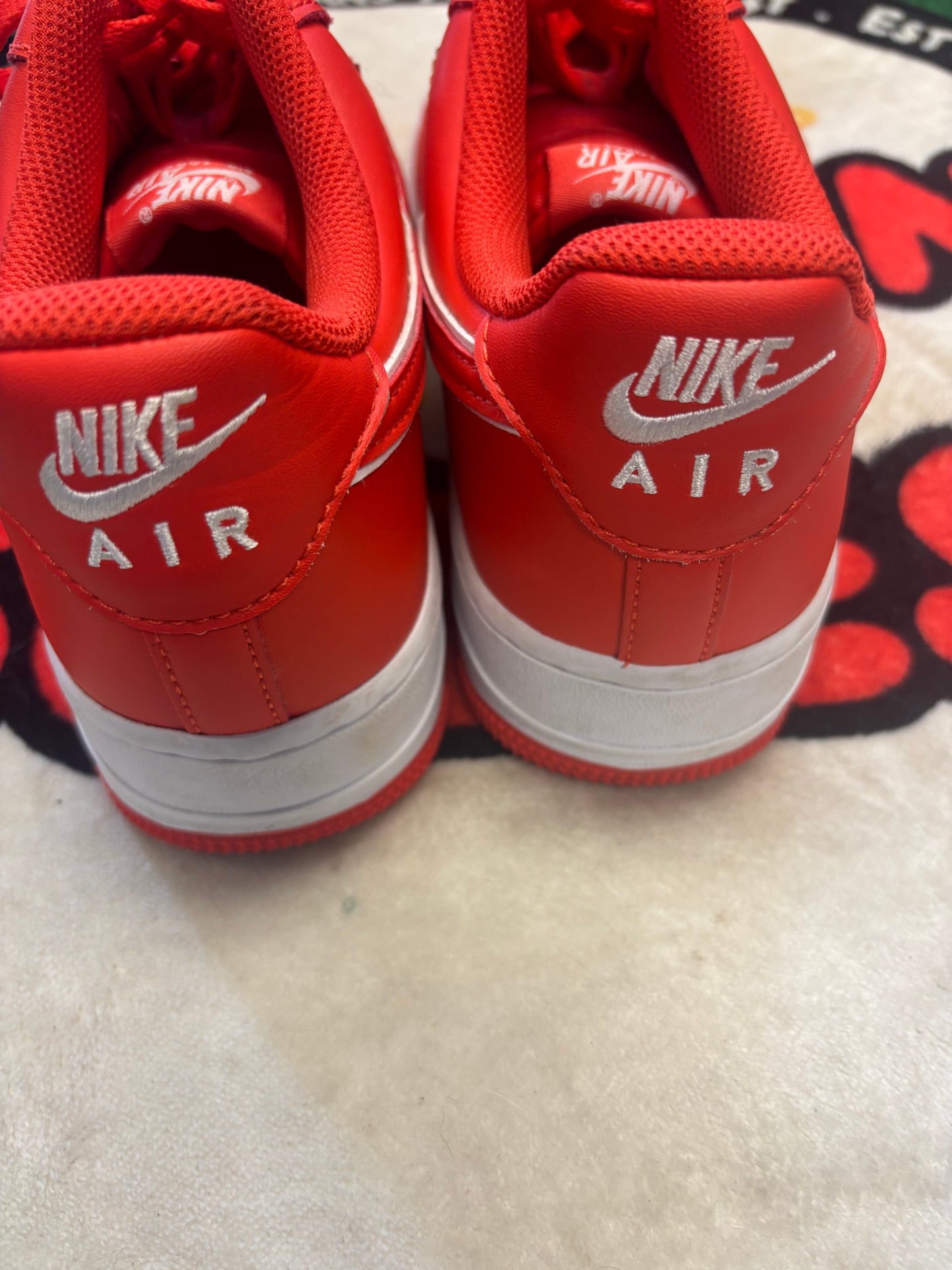 Nike Air Force 1 Low ‘Red/White’|Size 9M/10.5W