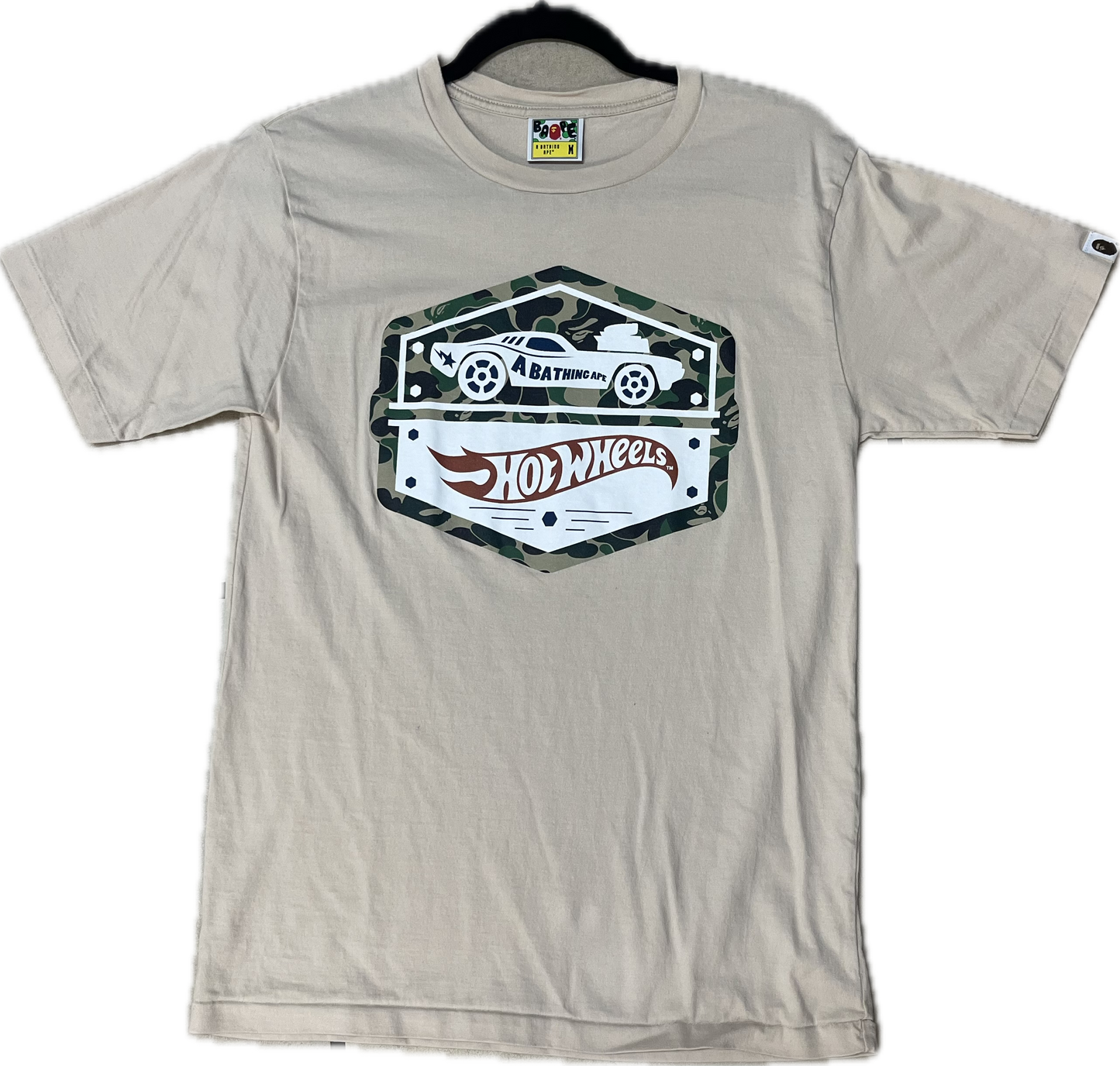 Bape X Hot Wheels Car Tee (Beige)