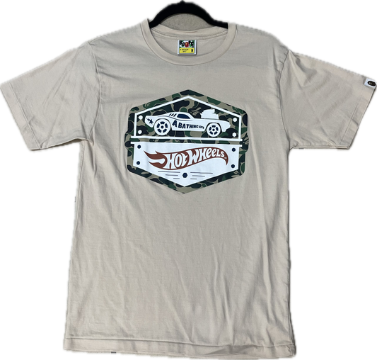 Bape X Hot Wheels Car Tee (Beige)