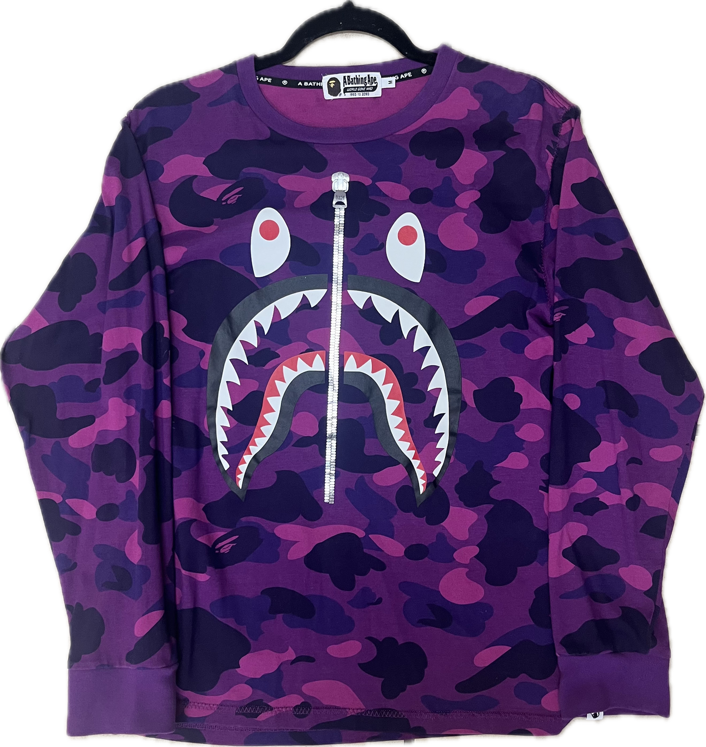 BAPE Purple Camo L/S Tee