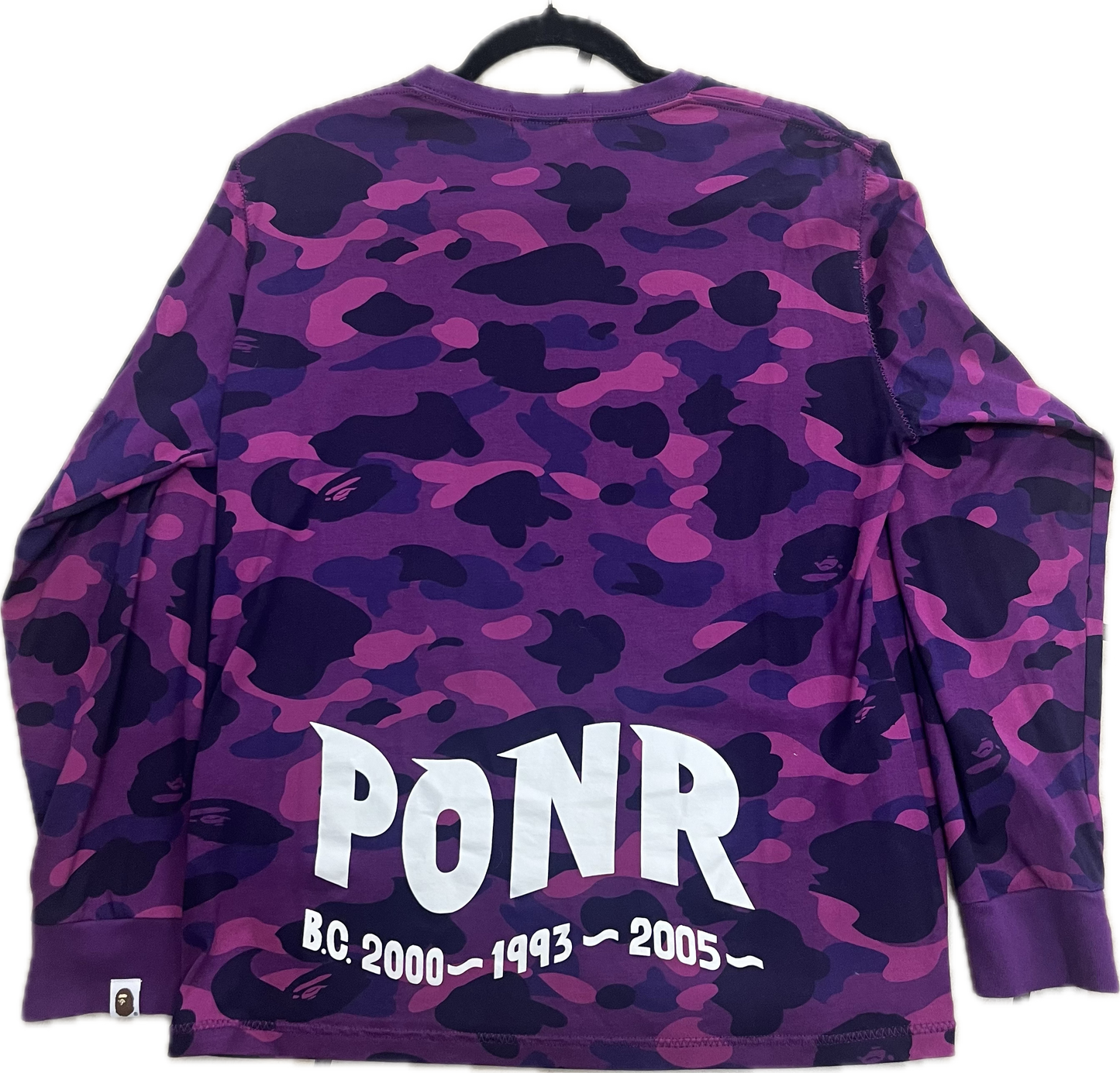 BAPE Purple Camo L/S Tee